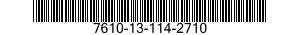 7610-13-114-2710  7610131142710 131142710