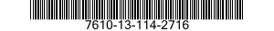 7610-13-114-2716  7610131142716 131142716