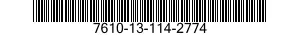 7610-13-114-2774  7610131142774 131142774