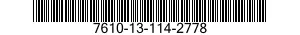 7610-13-114-2778  7610131142778 131142778