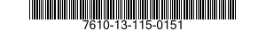 7610-13-115-0151  7610131150151 131150151