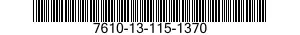 7610-13-115-1370  7610131151370 131151370
