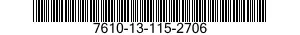 7610-13-115-2706  7610131152706 131152706