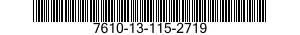 7610-13-115-2719  7610131152719 131152719
