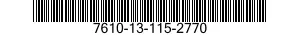 7610-13-115-2770  7610131152770 131152770