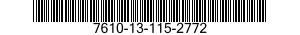 7610-13-115-2772  7610131152772 131152772