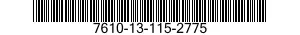 7610-13-115-2775  7610131152775 131152775