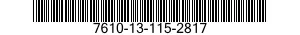 7610-13-115-2817  7610131152817 131152817