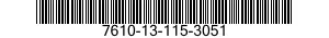 7610-13-115-3051  7610131153051 131153051