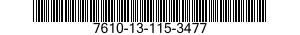 7610-13-115-3477  7610131153477 131153477