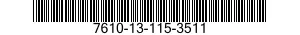 7610-13-115-3511  7610131153511 131153511