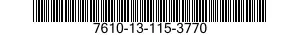 7610-13-115-3770  7610131153770 131153770