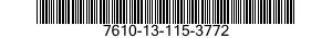 7610-13-115-3772  7610131153772 131153772