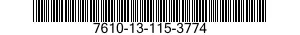 7610-13-115-3774  7610131153774 131153774