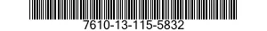7610-13-115-5832  7610131155832 131155832