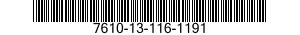 7610-13-116-1191  7610131161191 131161191