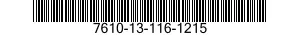 7610-13-116-1215  7610131161215 131161215