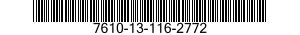 7610-13-116-2772  7610131162772 131162772