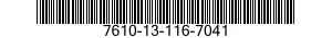 7610-13-116-7041  7610131167041 131167041