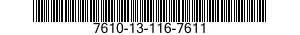 7610-13-116-7611  7610131167611 131167611