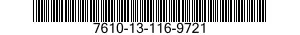 7610-13-116-9721  7610131169721 131169721