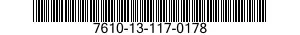 7610-13-117-0178  7610131170178 131170178
