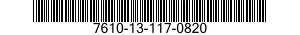 7610-13-117-0820  7610131170820 131170820