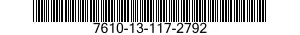 7610-13-117-2792  7610131172792 131172792