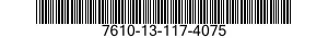 7610-13-117-4075  7610131174075 131174075