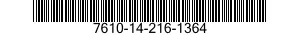 7610-14-216-1364  7610142161364 142161364