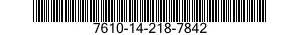 7610-14-218-7842  7610142187842 142187842