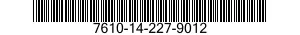 7610-14-227-9012  7610142279012 142279012