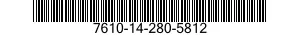 7610-14-280-5812  7610142805812 142805812
