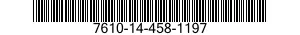 7610-14-458-1197  7610144581197 144581197