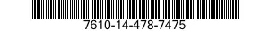 7610-14-478-7475  7610144787475 144787475