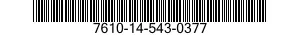 7610-14-543-0377 SHEET,TECHNICAL 7610145430377 145430377