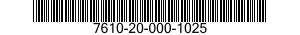 7610-20-000-1025 MANUAL,TECHNICAL 7610200001025 200001025