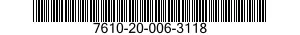 7610-20-006-3118 MANUAL,TECHNICAL 7610200063118 200063118