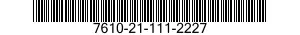 7610-21-111-2227  7610211112227 211112227