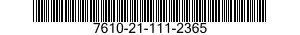 7610-21-111-2365  7610211112365 211112365