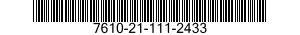 7610-21-111-2433  7610211112433 211112433