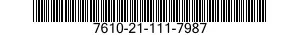 7610-21-111-7987  7610211117987 211117987