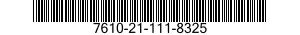 7610-21-111-8325  7610211118325 211118325