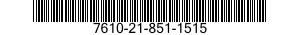 7610-21-851-1515  7610218511515 218511515