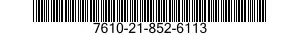 7610-21-852-6113  7610218526113 218526113
