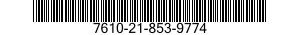 7610-21-853-9774  7610218539774 218539774