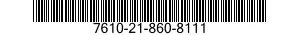 7610-21-860-8111  7610218608111 218608111