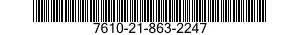 7610-21-863-2247  7610218632247 218632247