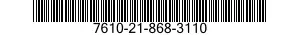 7610-21-868-3110  7610218683110 218683110
