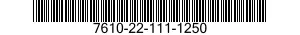 7610-22-111-1250  7610221111250 221111250